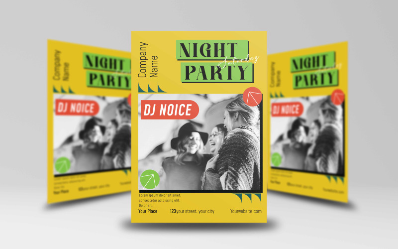 Night Party Flyer Template 3 Corporate Identity