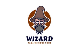 Wizard Mascot Cartoon Logo