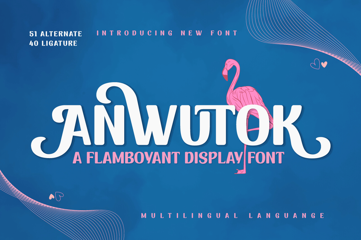 ANWUTOK | Flamboyant Display Font