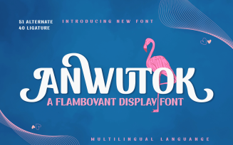 ANWUTOK | Flamboyant Display Font