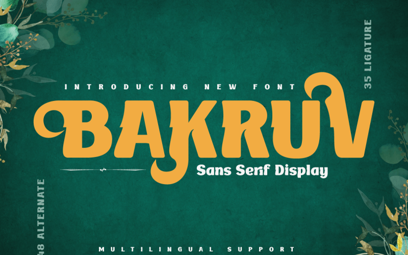 BAKRUV | Serif Classic Modernism Font