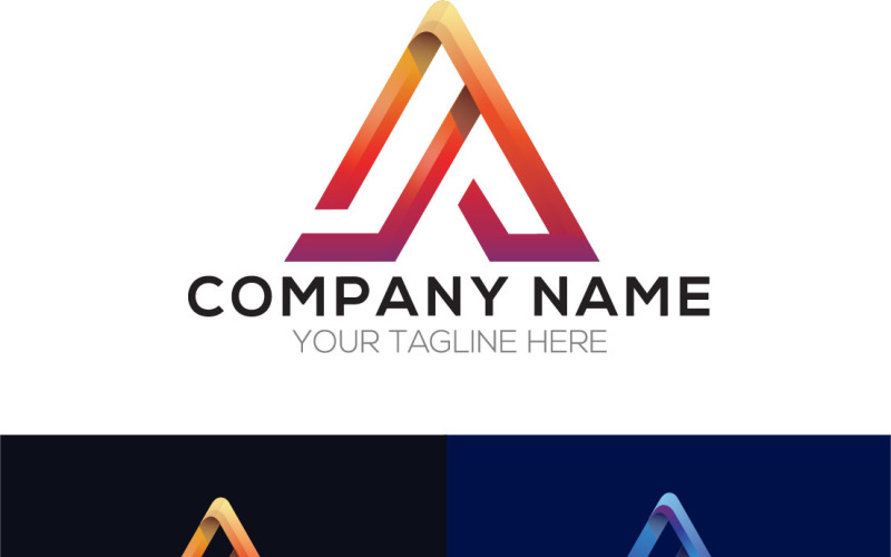 Creative Abstract Letter A Logo Design Logo Template
