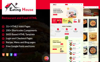 Eating House - Restaurant and Food HTML Template