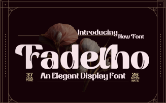 Fadetho | Elegant Display Font