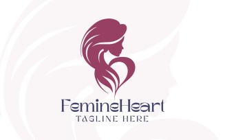 FemineHeart - Female Beauty and Fashion Logo