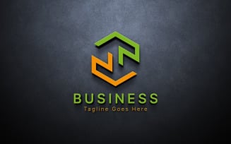 Financial business logo template. Business growth logo icon template.