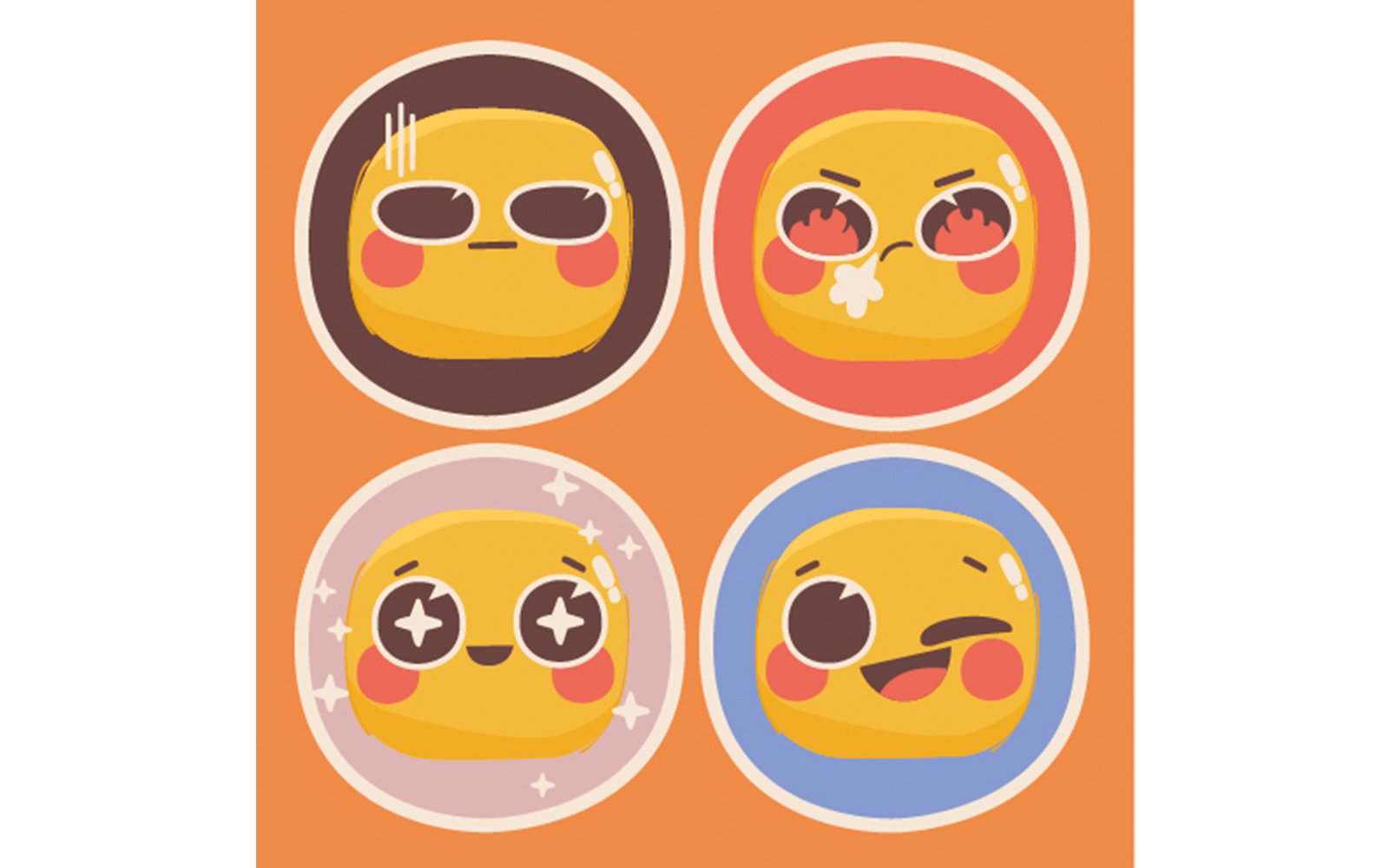 Template #343550 Sticker Emoji Webdesign Template - Logo template Preview