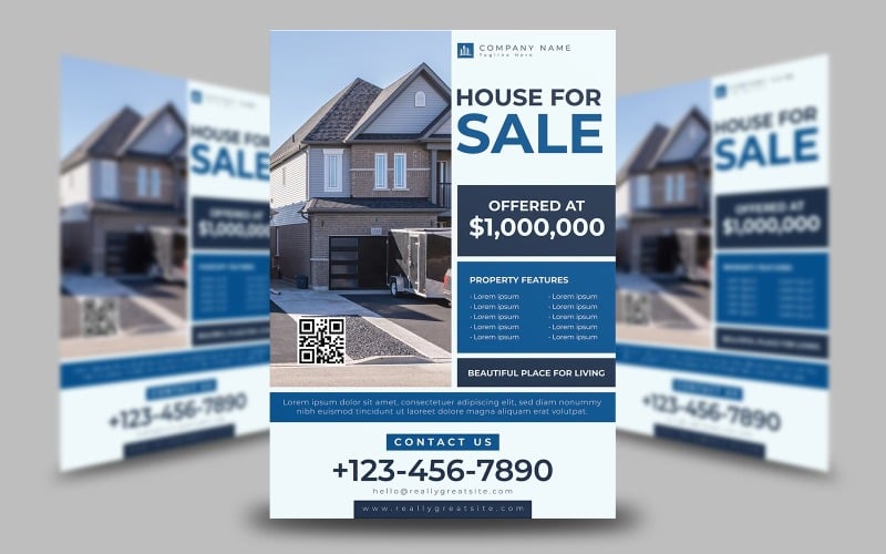 House For Sale Flyer Template Corporate Identity