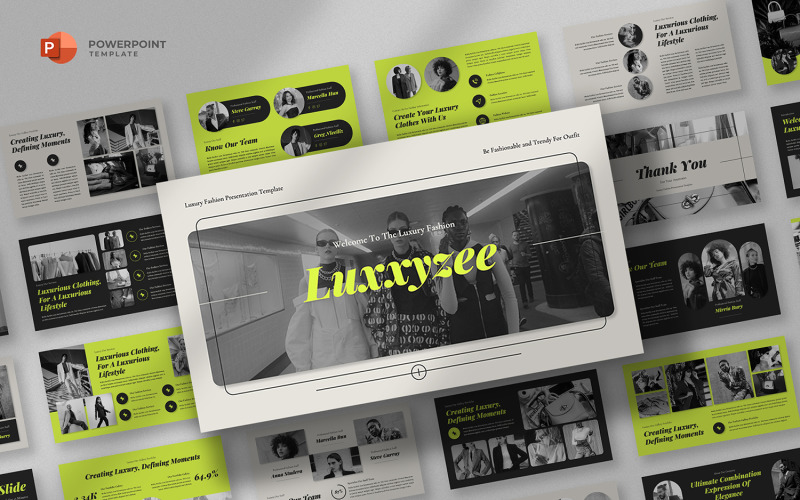 Luxxyzee - Luxury Fashion Powerpoint Template PowerPoint Template