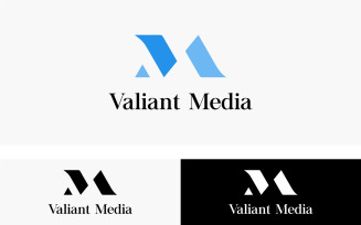M+V Letter_ Valiant Media Logo Template
