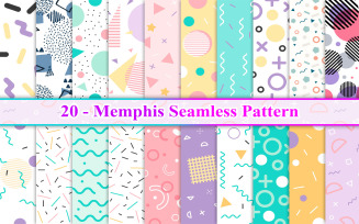 Memphis Seamless Pattern, Memphis Pattern, Seamless Pattern