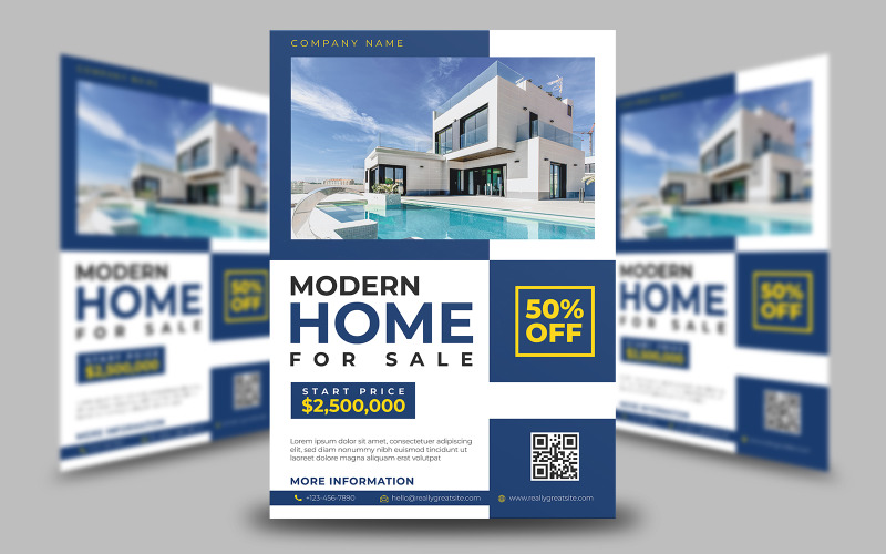 Modern Real Estate Flyer Template 3 Corporate Identity