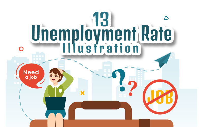 13 Unemployment Rate Illustration