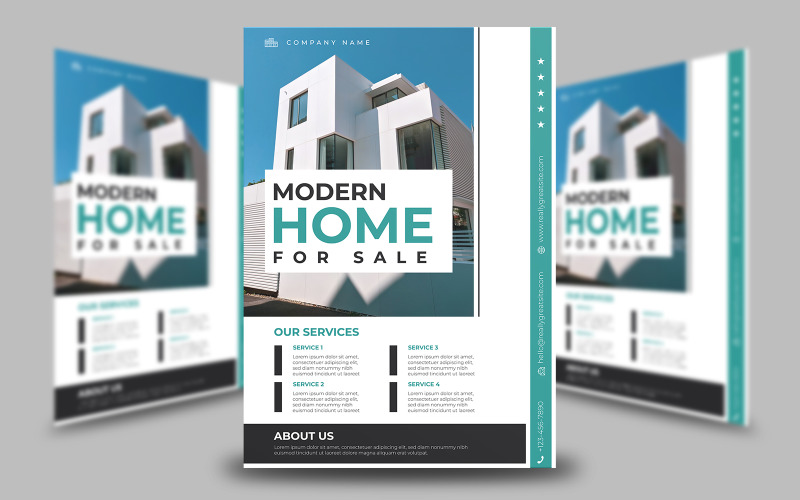 Modern Home For Sale Flyer Template 7 Corporate Identity