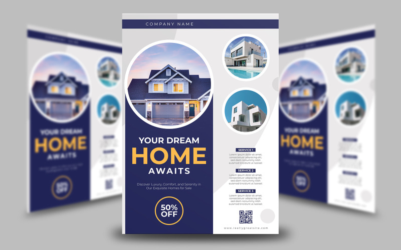 Real Estate Flyer Template 6 Corporate Identity