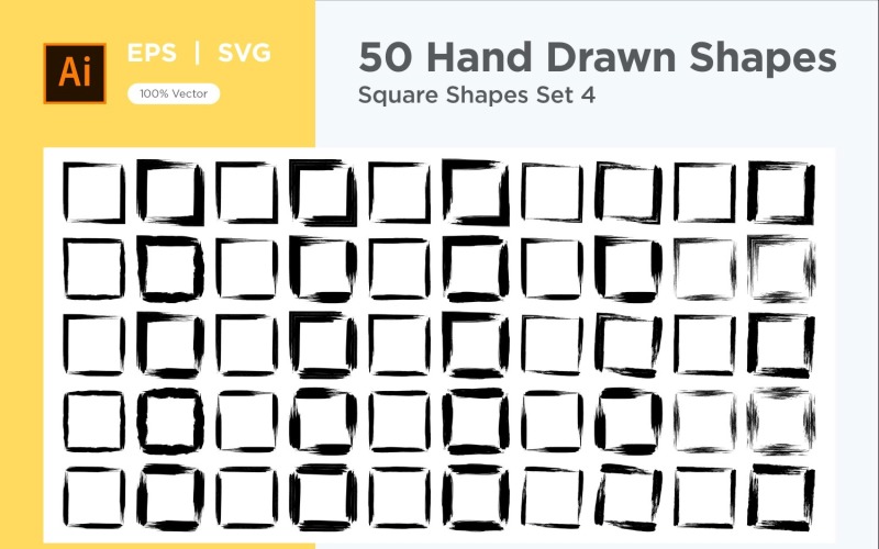 Square Shape 50_Set V - 04 Vector Graphic