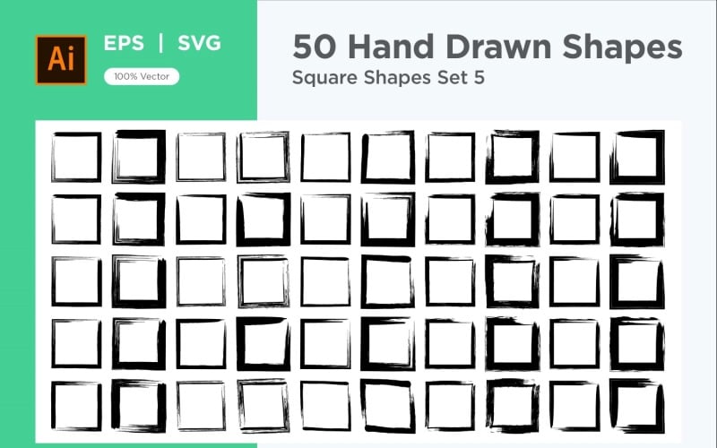 Square Shape 50_Set V - 05 Vector Graphic