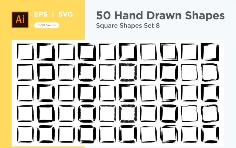 Square Shape 50_Set V - 08 Vector Graphic