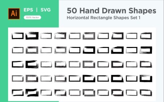 Horizontal Rectangle Shape 50_Set V 1