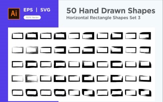 Horizontal Rectangle Shape 50_Set V 3