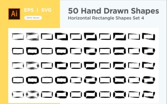 Horizontal Rectangle Shape 50_Set V 4