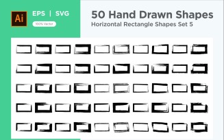 Horizontal Rectangle Shape 50_Set V 5