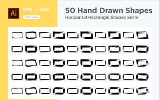 Horizontal Rectangle Shape 50_Set V 8