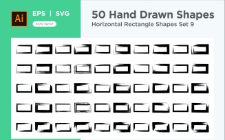 Horizontal Rectangle Shape 50_Set V 9