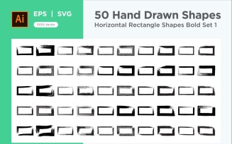 Horizontal Rectangle Shape Bold 50_Set V 1