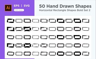Horizontal Rectangle Shape Bold 50_Set V 2