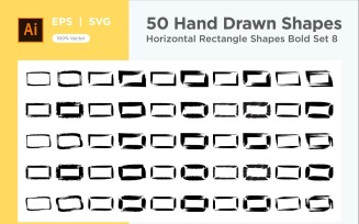 Horizontal Rectangle Shape Bold 50_Set V 8