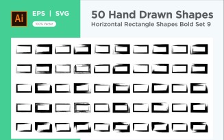 Horizontal Rectangle Shape Bold 50_Set V 9
