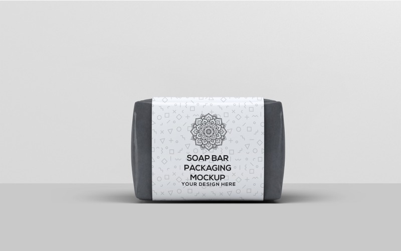 Soap Bar Paper Sleeve Packaging Mock-Up Product Mockup