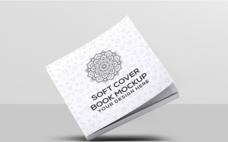 Soft Cover Square Book Mockup