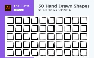 Square Shape Bold 50_Set V 6