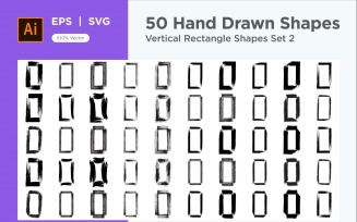 Vertical Rectangle Shape 50_Set V 2
