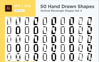 Vertical Rectangle Shape 50_Set V 4