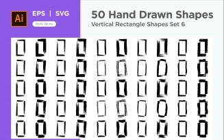 Vertical Rectangle Shape 50_Set V 6