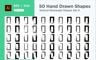 Vertical Rectangle Shape 50_Set V 9