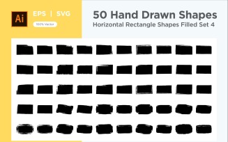 Horizontal Rectangle Shape Filled 50_Set V 4