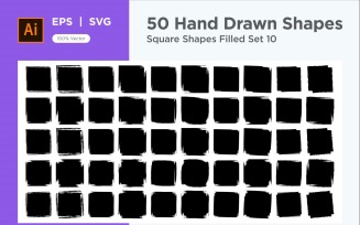 Square Shape Filled 50_Set V 10