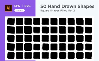 Square Shape Filled 50_Set V 2
