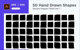 Square Shape Filled 50_Set V 7