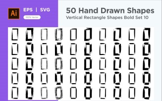 Vertical Rectangle Shape Bold 50_Set V 10