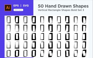 Vertical Rectangle Shape Bold 50_Set V 3
