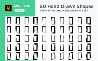 Vertical Rectangle Shape Bold 50_Set V 5