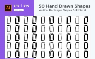 Vertical Rectangle Shape Bold 50_Set V 6