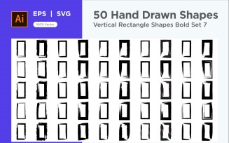 Vertical Rectangle Shape Bold 50_Set V 7
