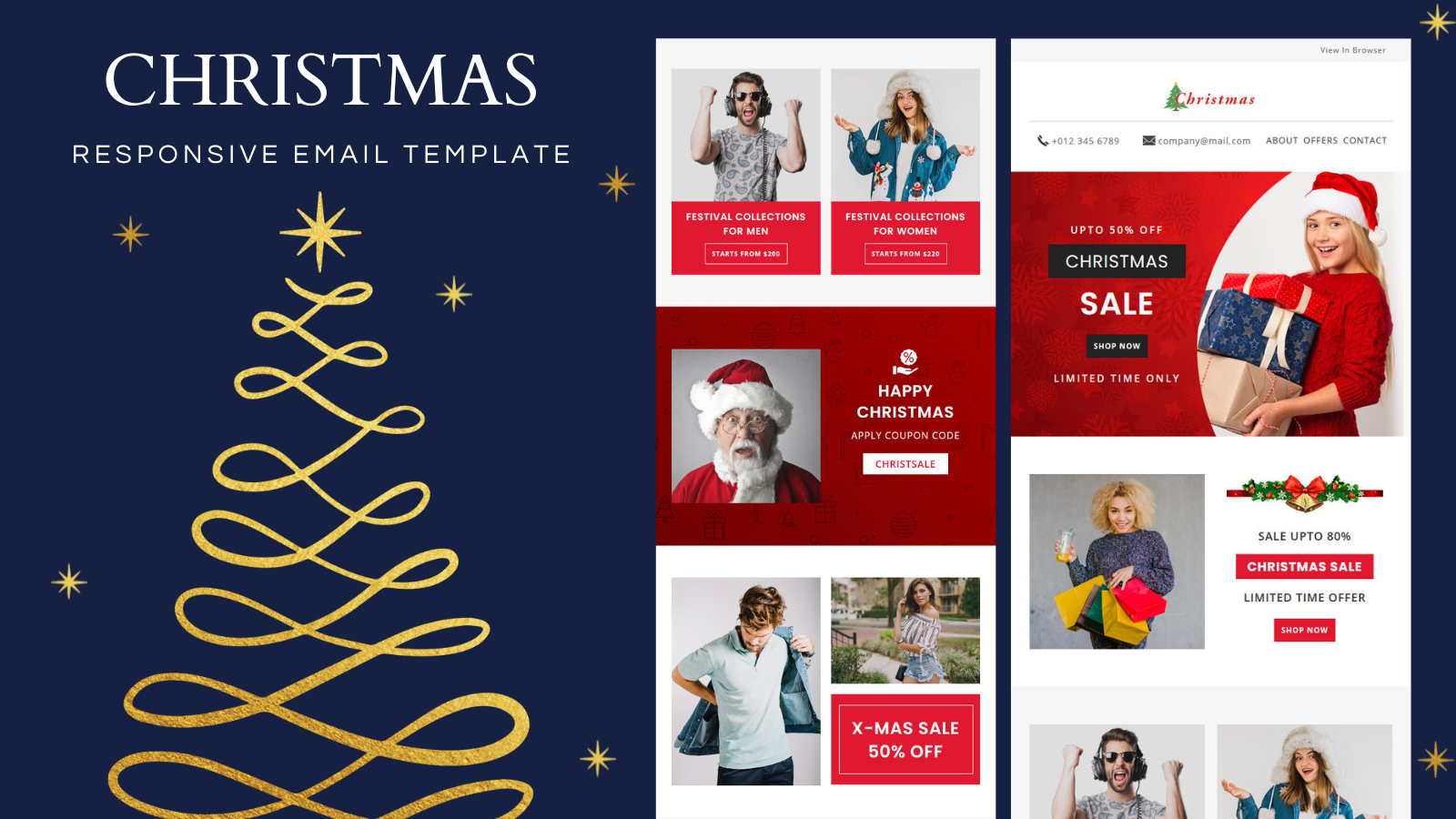Template #343941 Christmas Corporate Webdesign Template - Logo template Preview