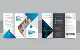 Business Trifold Brochure design vector
